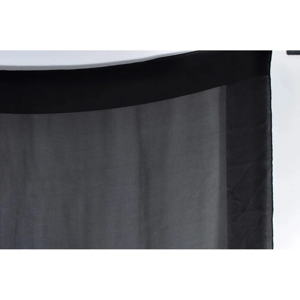 Christian Dior Scarf Bandana Silk 100% Black 88×88cm (35inches)Authentic